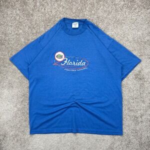 Vintage 90s Florida‎ Gators Embroidered T Shirt XL